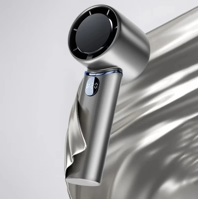 

Портативный USB высокоскоростной фен с быстрой зарядкой перезаряжаемый аккумулятор большой емкости небольшой вентилятор большой воздушный поток цифровой дисплей мощность