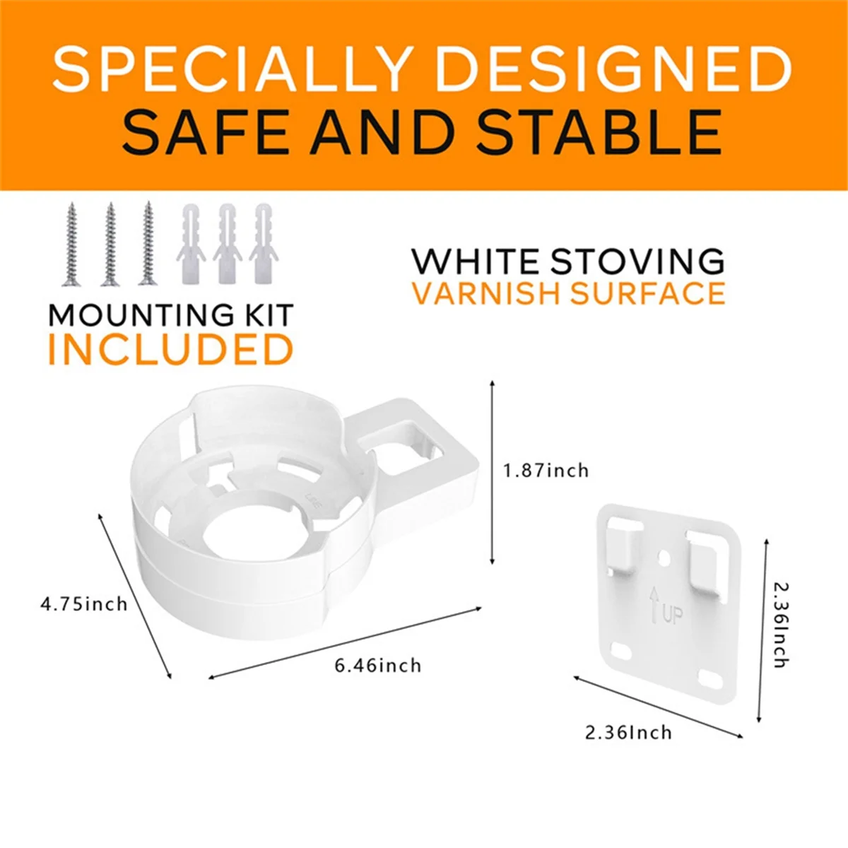 AA87Wall Mount สําหรับ TP-Link Deco X90 X95 XE200 WiFi 6 Wall Mount Bracket พร้อมสาย Organizer บ้านตาข่ายระบบ WiFi 1PCS