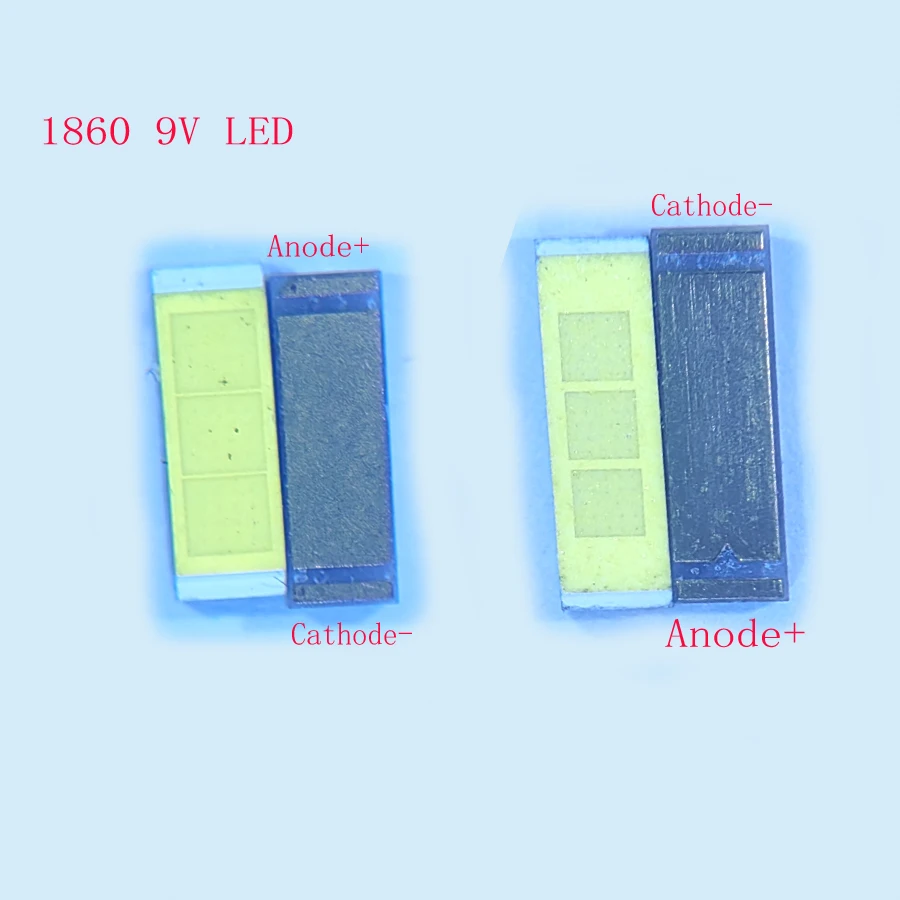 20/50PCS SMD LED 1860 9V Neutral White High Power Ceramic 6018 For Lighting