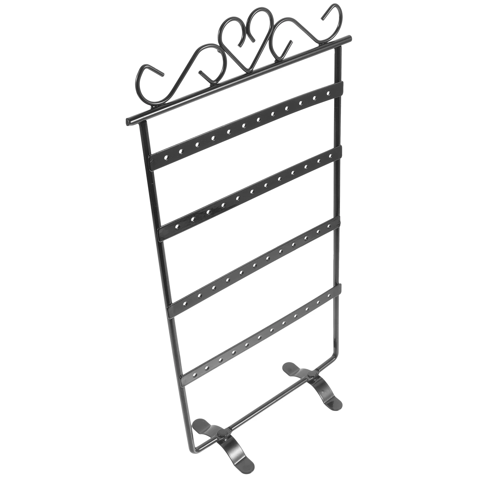 

Earring Holder Jewelry Storage Rack Display Stand Organiser Iron Material Home Shop Use Earrings Display Organizer