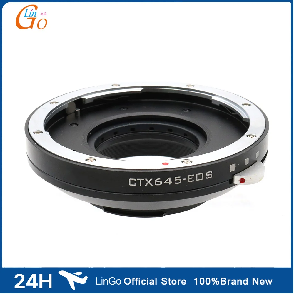 LinGo CTX645-EOS Adapter Ring for Contax 645 Mount Lens to for Canon (D)SLR Camera 5d3 5d4 6d 7d 60d 80d 550D 650D 760d 1100d