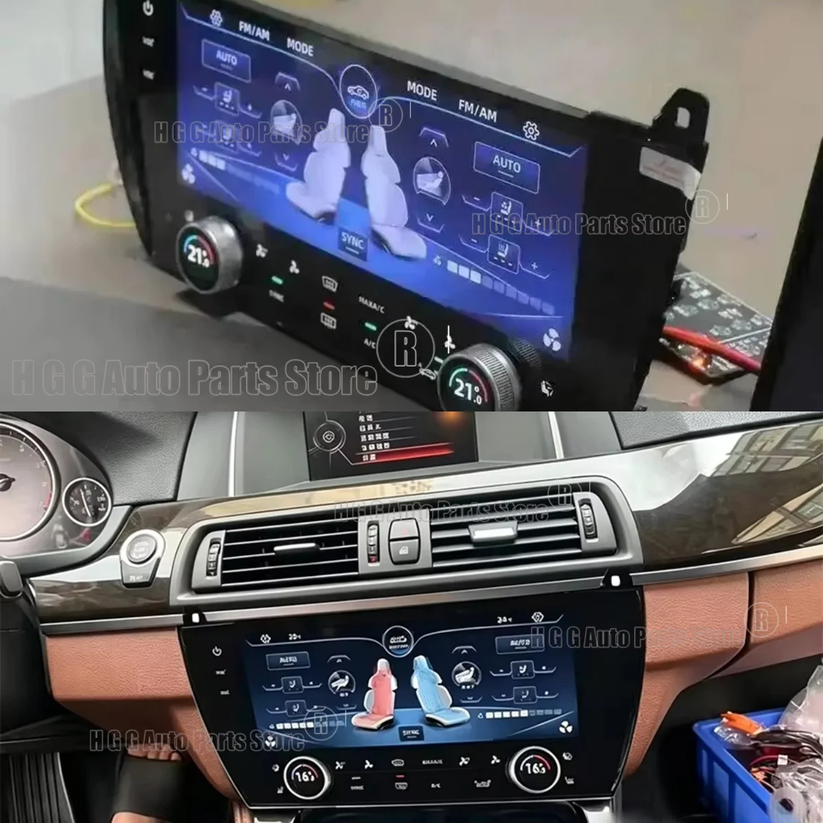 New Arrival 10.25 Inch AC Screen For BMW 5 Series F10 2011 2017 Car Digital Panel Climate Control LCD Air Conditioning Display