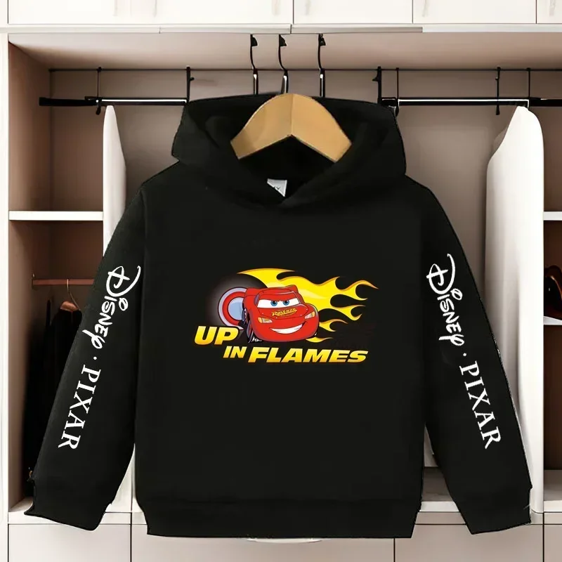 هودي ديزني 95 كارز لايتنينج ماكوين كارتون مطبوع للأطفال للخريف والشتاء للأولاد كاجوال بقلنسوة