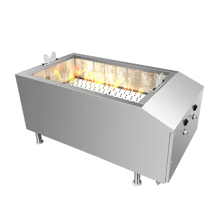 High Quality Roaster Barbeque Gas Grills Stainless Steel Roast Suckling Pig Bbq Roasting Machine