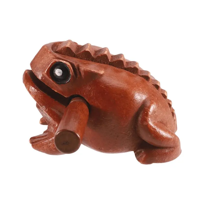 ABHS-Frog Rasp, Small Instrument Musical Wooden Percussion Wood Block Instrument Of Frog Noise Maker, Cool Music Gifts Ideas