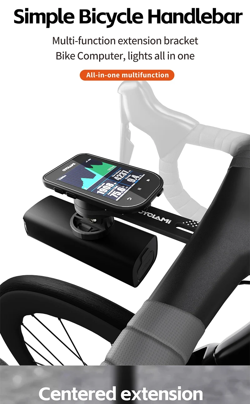 CYCLAMI Fahrradcomputerhalterung aus Aluminiumlegierung, doppelseitig, MTB, Rennrad, GPS-Scheinwerferhalter, Halterung für GARMIN XOSS IGPSPORT Fahrrad – Detail 5