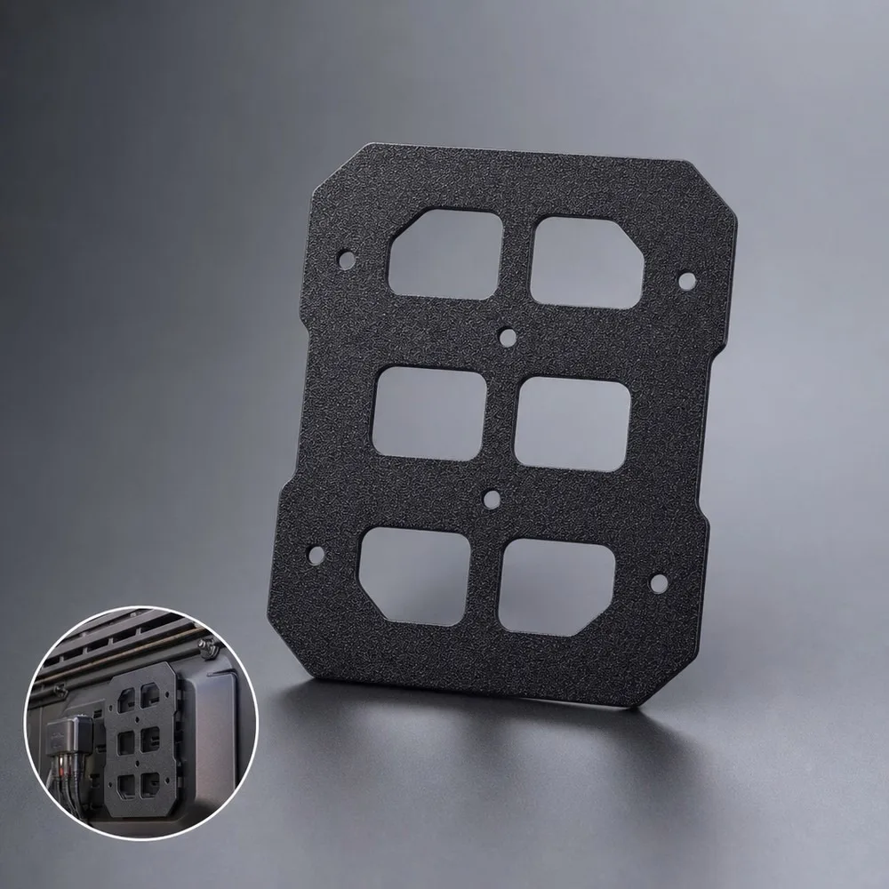 Waterproof Aluminum Motorcycle Trunk Split MOLLE Panel Modular Storage Tactical Universal Side Box Finisher Off-Road