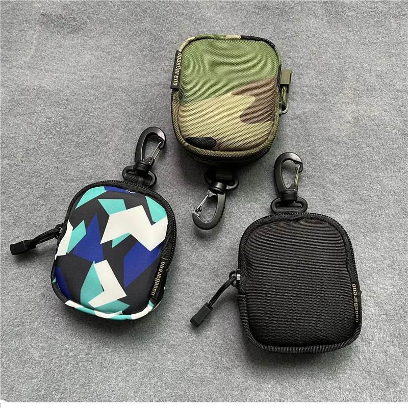 

New Fashion Man Coin Purse Portable Mini Wallet Card Bag Practical Waistpack Storage Key Bag Earphone ID Bag 2023