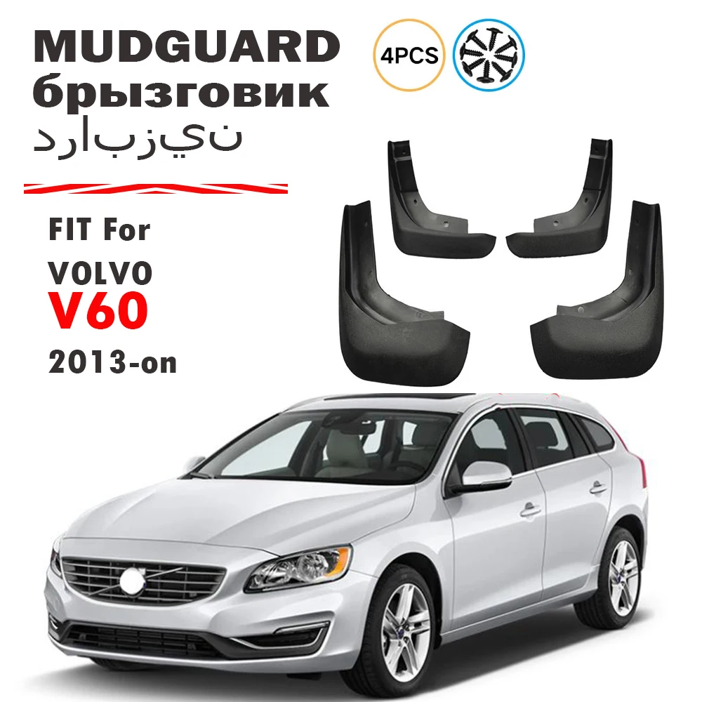 

Mudflaps For VOLVO V60 2013 2014 2015 2016 2017 2018 2019 2020 2021 2022 2023 Fender Mudguard Mud Flaps Guard Splash 4pcs