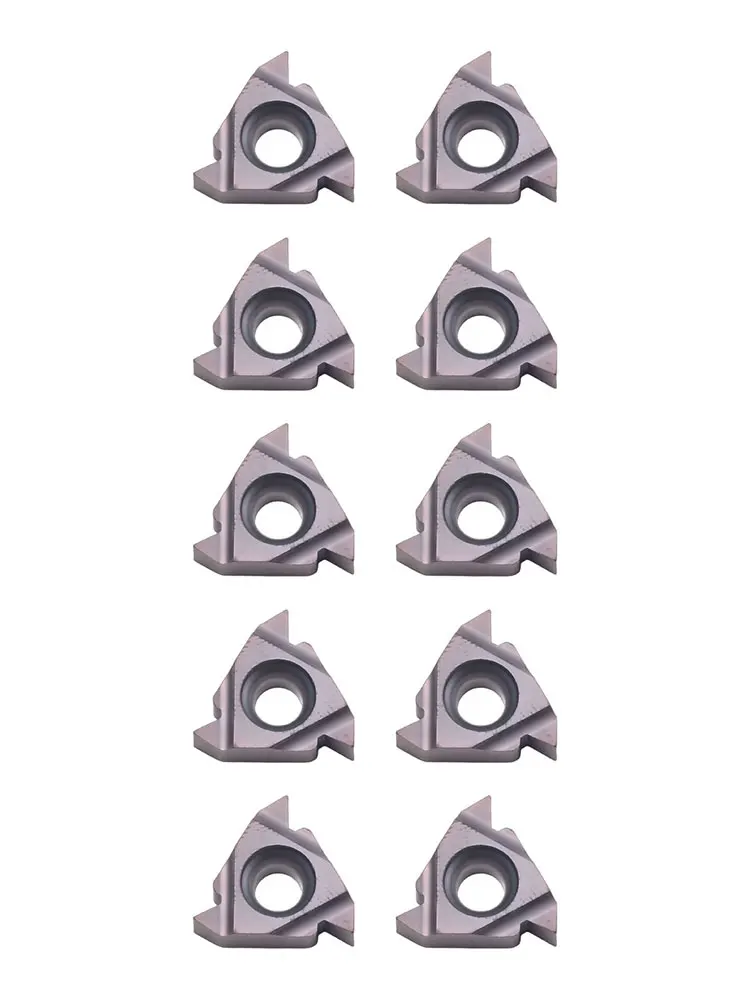 10pcs 16ER AG60 SMX35 Carbide Threading Inserts Indexable CNC For Lathe Turning Tool For Stainless Steel Metal Working