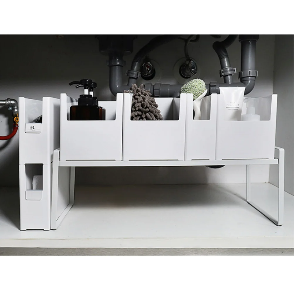 

Stackable Plastic Storage Box Multifunctional Organizing Container For Office Supplies Cosmetics Papers Narrow Large White File