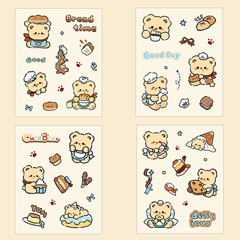 4 Sheets Cartoon Be…