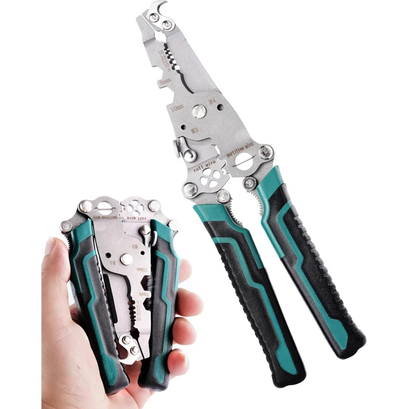 18 In 1 접이식 와이어 스트리퍼, 접이식 와이어 스트리핑 크림퍼, 다기능 와이어 스트리퍼 전기, S