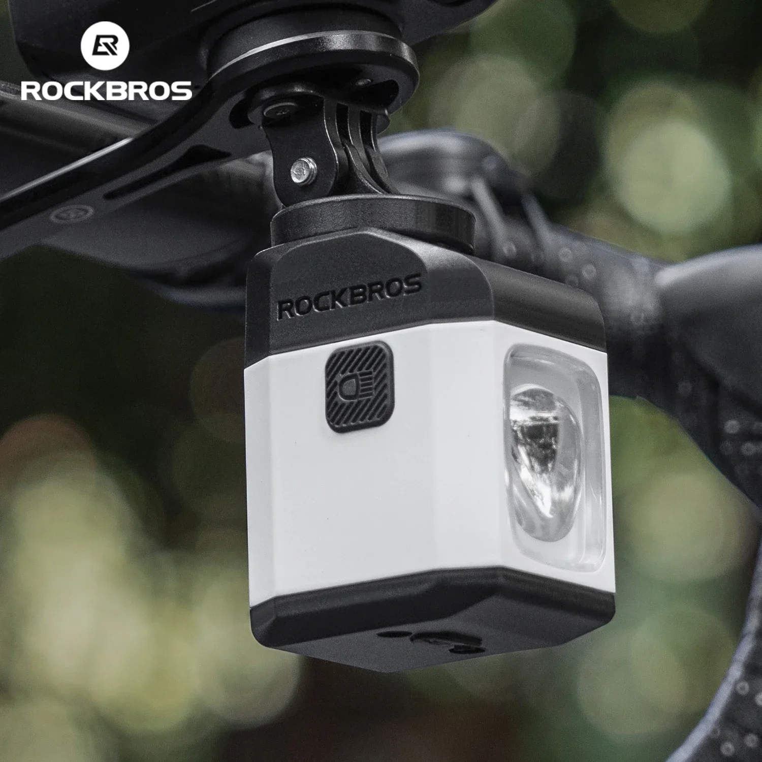 

ROCKBROS 1600LM Подвесной светильник для велосипеда с дистанционным управлением, цифровой дисплей, велосипедный светильник IPX6, всепогодный умный велосипедный фонарь, налобный фонарь