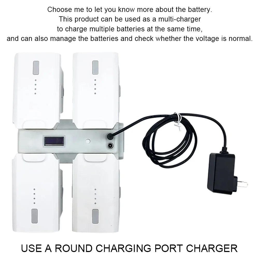 Battery Charger for Fimi X8 SE 2022 V2 Drone Fast Channel Charging Butler Management Power Supply Display Charged at Same Time