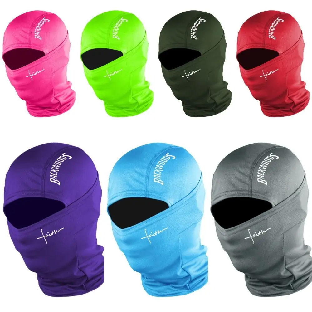 

Printed Design Balaclava Hat Letter Print Red Heart Pattern Full Face Mask Dustproof Feature Windproof Material