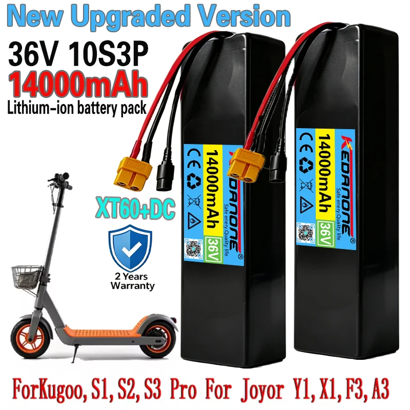 36V 14Ah 18650 Lithium-Batterie 10S3P 14000mAh 1000W 42V Elektroroller M365 Power-Akku mit Akkupack