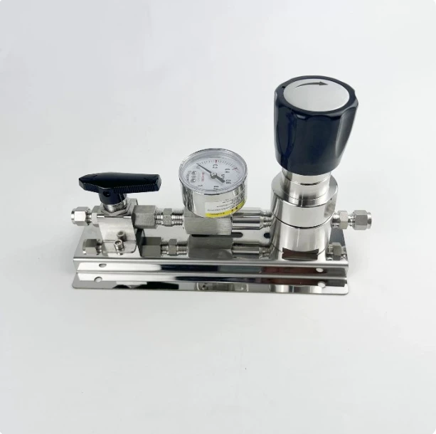 316L stainless steel pressure reducing valve end point two-stage ball valve one in one out laboratory gas path semi-automatic
