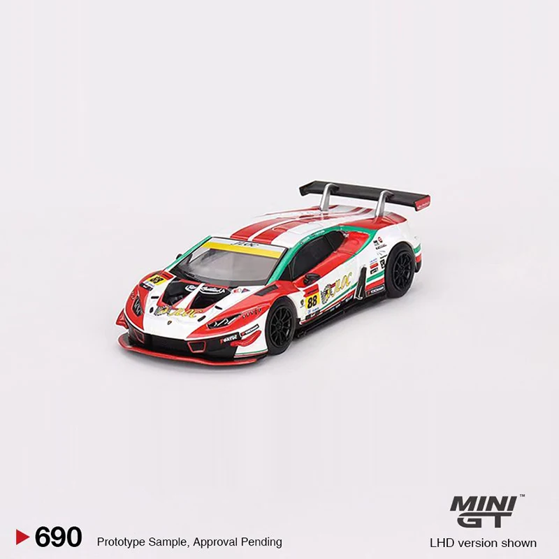 نموذج سيارة صغيرة من Lambor Huracan ، سبيكة مصبوبة ، مجموعة مركبات رياضية ، GT3 EVO2 ، 1:64