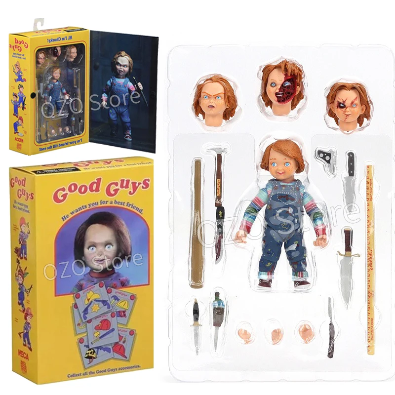 

NECA Chucky Action Figure Child's Play Good Guys Ultimate Variant Chucky Movie Role Figure Model Horror Doll Toy Halloween Gift