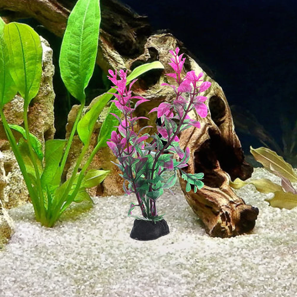 

6pcs Fake Aquatic Plant Tank Decorations Artificial For Fish Tank Decorative Accessories Small Lightweight Plants Fish Aquarium