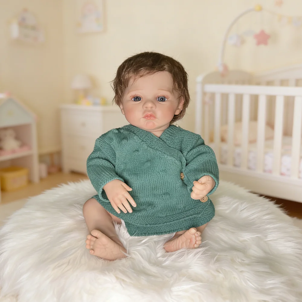 realistic-reborn-baby-doll-48cm-soft-silicone-vinyl-full-body-girl-look-real-newborn-bebe-rooted-hair-visible-veins-kids-doll