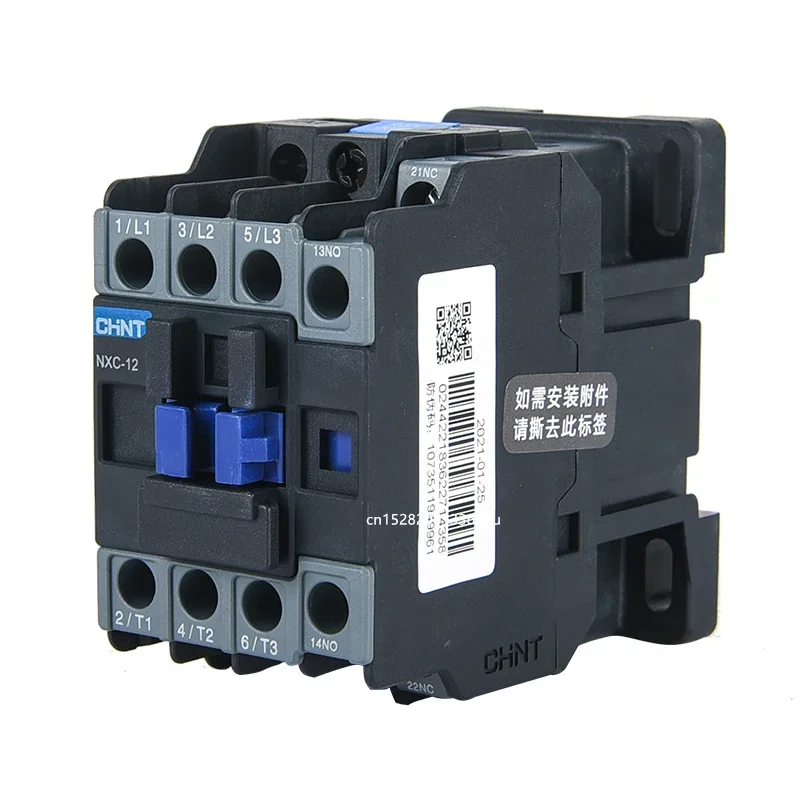 CHINT NXC-12 12A LC1D LC1 AC Contactor CJX2-1210 1201 NO NC DIN Rail Mount Electric Power Contactor AC 24V 36V 110V 220V 380V