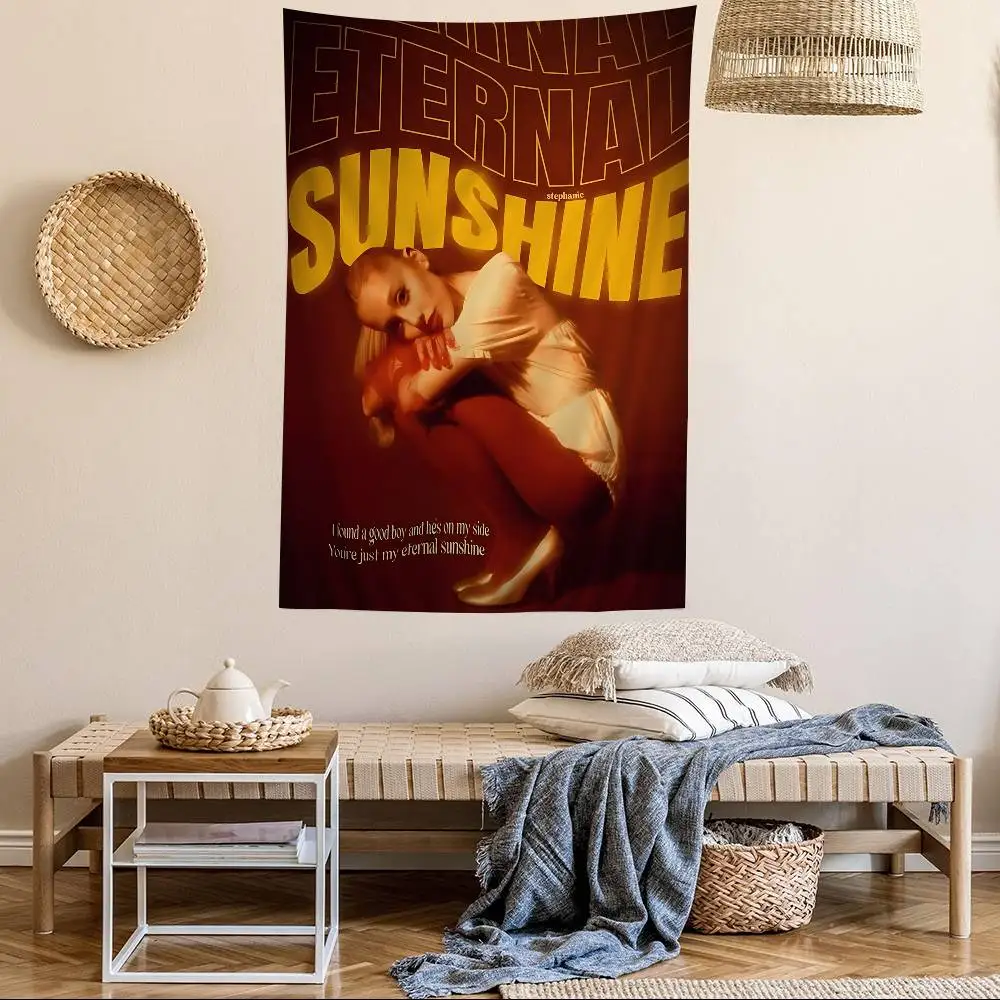 Singer A-Ariana G-Grande Whitepaper DIY Wall Tapestry Hanging Tarot Hippie Wall Rugs Dorm INS Home Decor