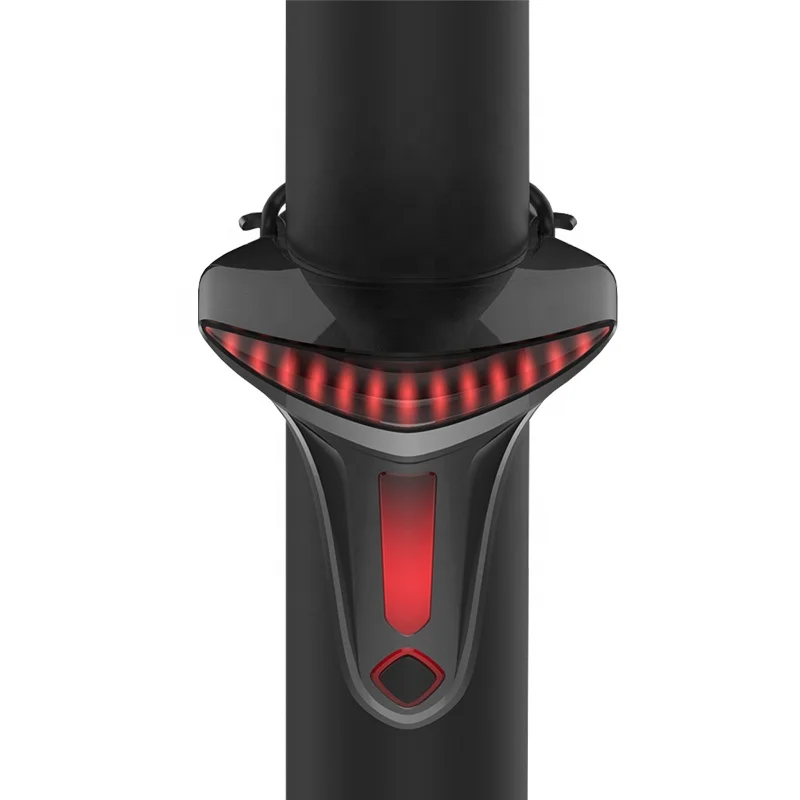 

Usb T Shape Bike Rear Light Waterproof Outdoor Lighting 5 Modes Smart Brake Tail Light
