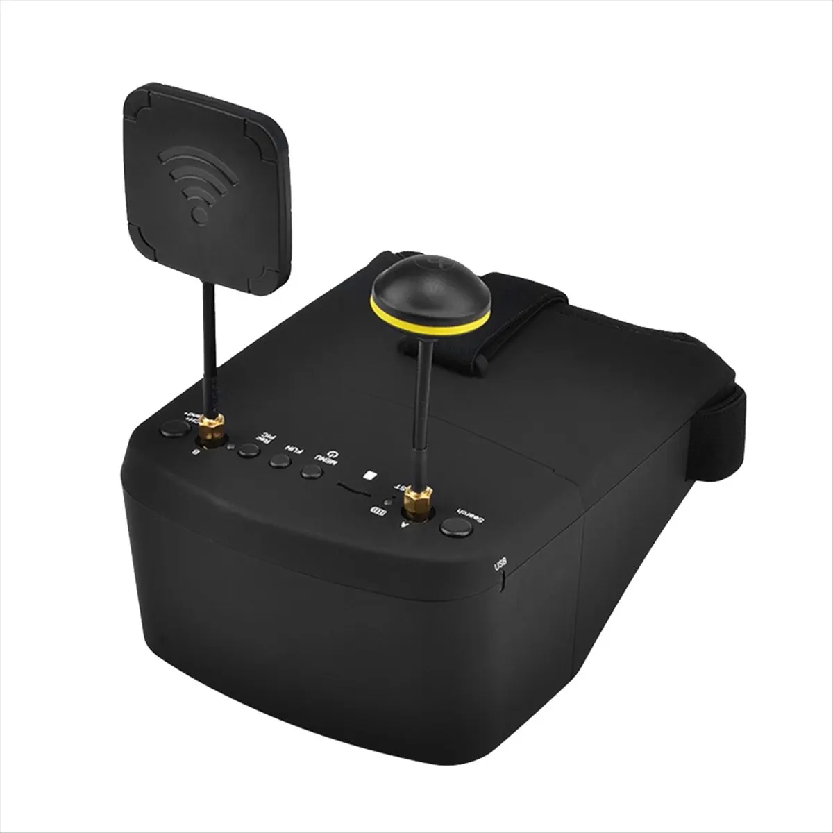 Compatible -800D FPV Goggles 5.8G 40CH 5inch 854X480 DVR Recording/Storage Dual Antennas 2000mAh for RC Racing Drone EU Plug