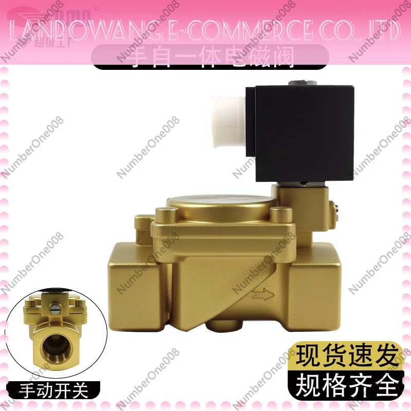 2 Position 2 Way Water & Gas Universal Solenoid Valve, Pilot Operated Thickened Diaphragm, Manual Override Integrated Valve