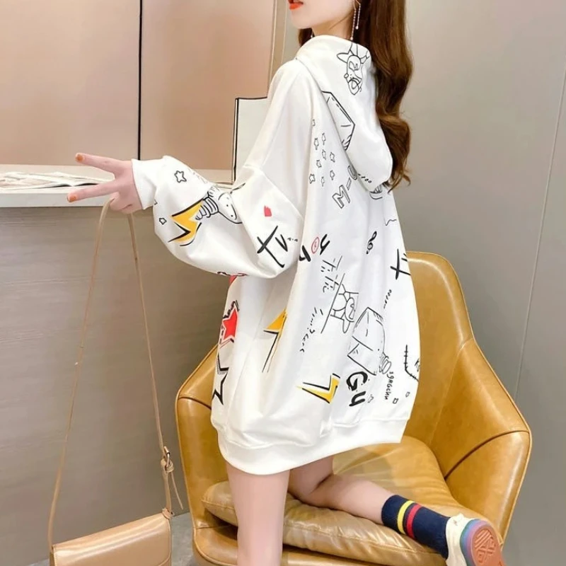 Sweat à capuche imprimé Pikachu pour femmes, ample, grande taille, décontracté, Style paresseux, manches longues, pour étudiantes, nouvelle collection 2025