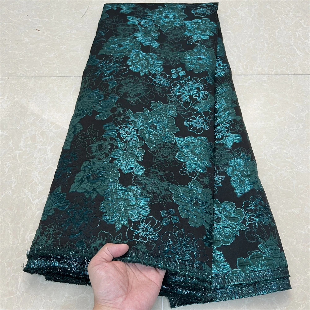 2024 New African French Floral Fabric Jacquard Lace Brocade Lace Fabric Brocade Lace Fabric For For Wedding Party Sewing YXZ137