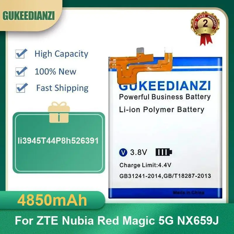 Battery For ZTE Nubia Red Magic 5G 7 7S 6 6S Pro 6R 3 NX709J NX709S NX659J NX669J-P NX609J NX629J LI3923T89P8h636590