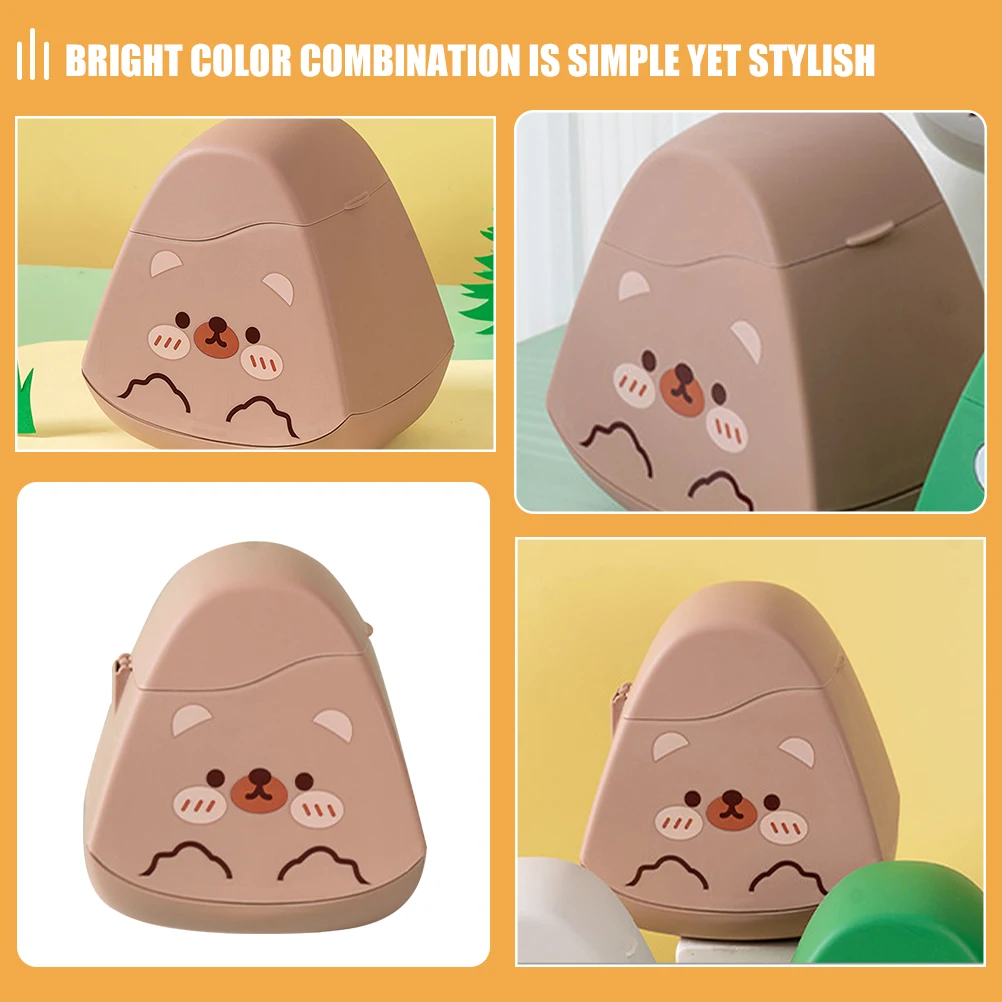 

Desktop Trash Can Mini Waste Bin Cartoon Design PP Material Storage Container Cute Desk Rubbish Can Office Use Plastic Bin