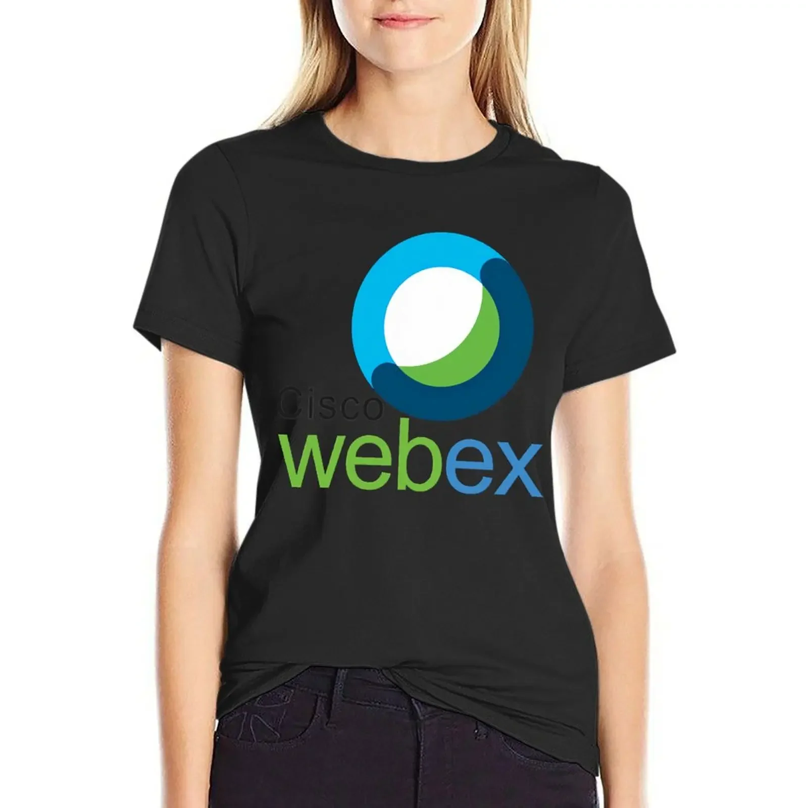 

Cisco Webex Logo T-Shirt summer clothes customizeds korean fashion t shirt for Women