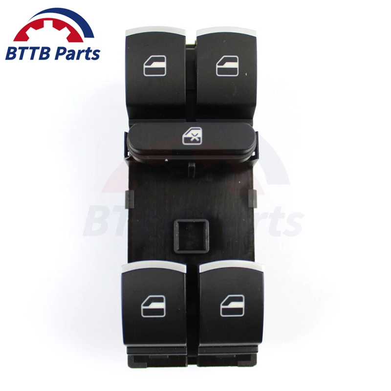 10pins Power Window Master Control  Switch 5ND959857 For VW Jetta Golf MK5 MK6 Tiguan Passat B6 CC  Seat Leon MK2 Skoda Fabia