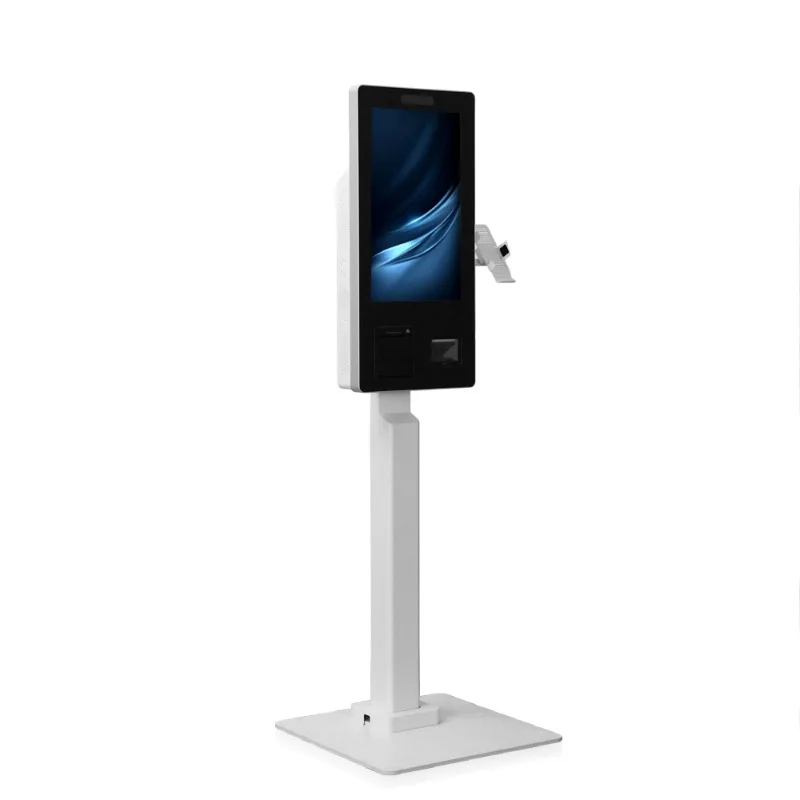 Android 14 Wall Mounted Touch Screen Self Service 21.5 27 Inch Floor Standing with  Code Payment Kiosk for Fast Food Shop