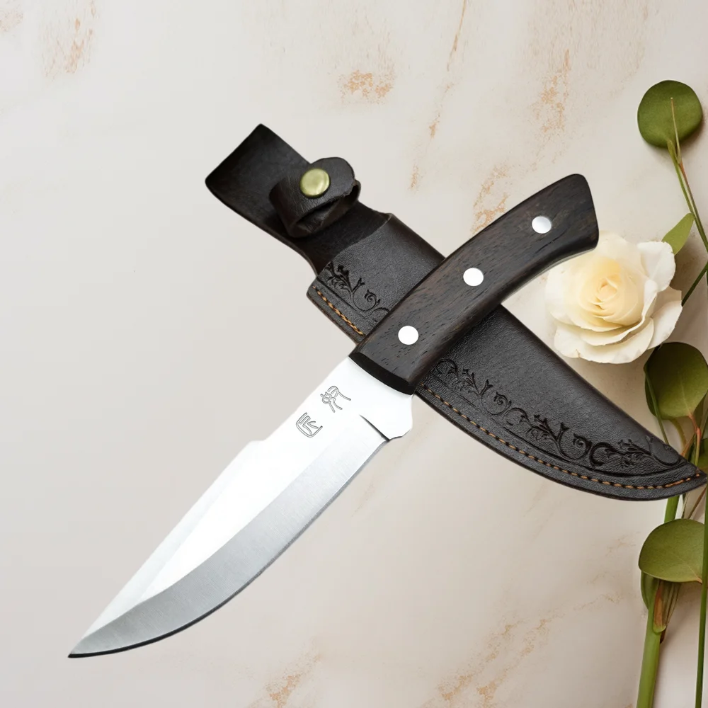 

Складной нож с лезвием из стали 7Cr13MoV, деревянной рукоятью, для активного отдыха, портативный, EDC-инструмент, тактический нож, ручной, для разделки мяса и барбекю