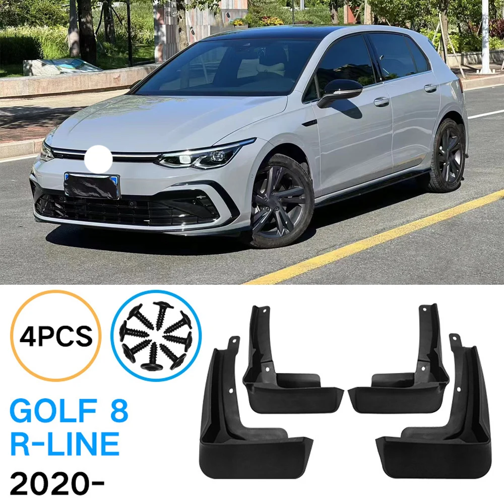 

Car Mud Flaps For VW Golf 8 MK8 R-Line GTI GTD GTE 2020 2021 2022 Splash Guard Fender Mudguards Mud Flap Accessories 4PCS