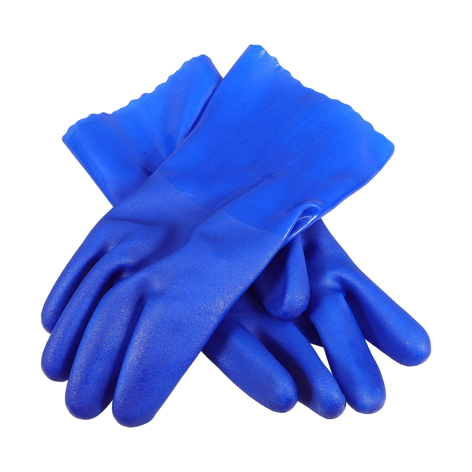 

Oil Resistant Gloves Mens Work outside Detachable Blue Outdoor Thickened PVC Splashproof Protective Gloves Worker Safety Acid