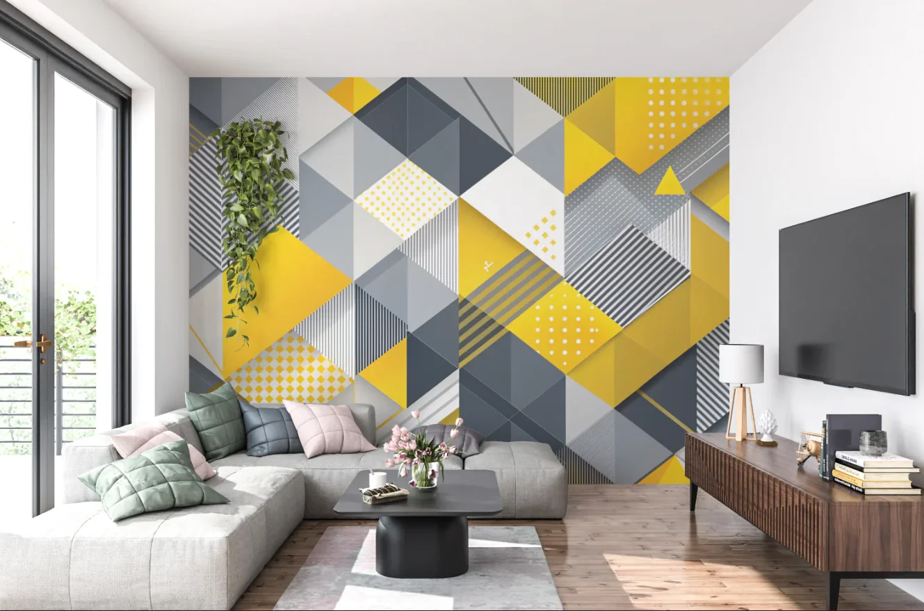 Custom Mural Modern Simple colorful Geometric Line Photo Wallpaper Living Room TV Sofa Bedroom wallpaper home decor wall sticker