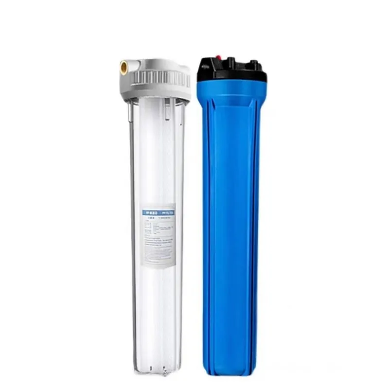 High quality food grade 20 inch 1/2 3/4 filter water filter housing filter cartridge transparent front filter for running water