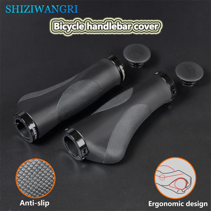 Bicycle Handlebar Grips Bike Ergonomic Handle End Grips Comfort Handle Bar Lock for Mountain Bike BMX MTB Cycling TPR Rubber