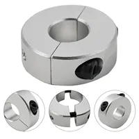 1pc 3-100mm Shaft Collar Aluminum Alloy Linear Motion Clamp With Screws Clamp Collar Double Split Clamp Type