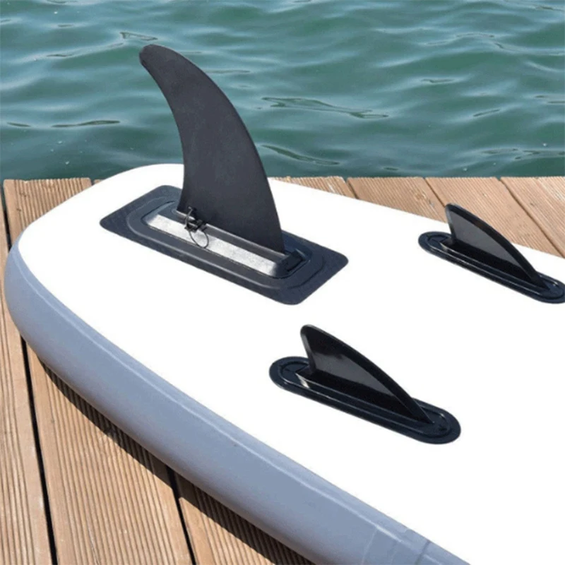 ELOS-Inflatable Surfboard Tail Rudder SUP Paddleboard Slide-In Fish Tail Fins Removable Splitter Fins Surfboard Accessories