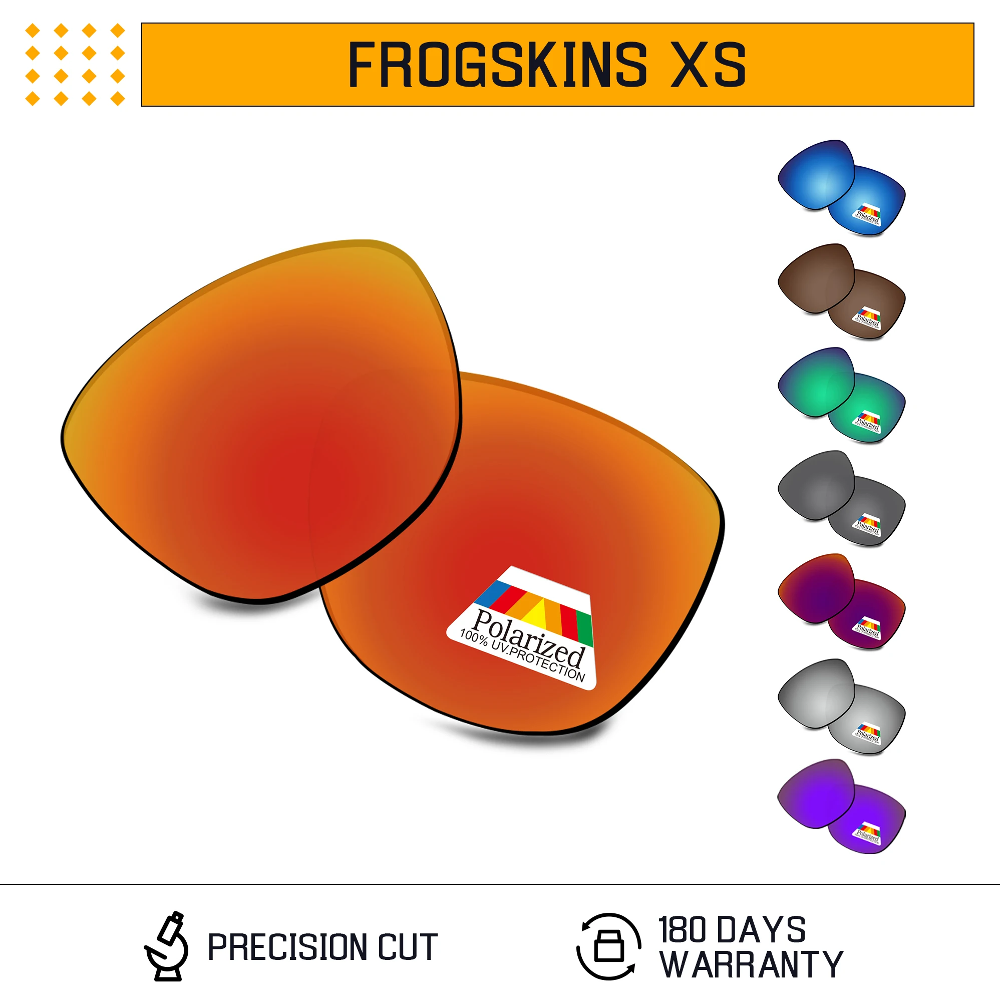 

Rarayvix Polarized Replacement Lenses UV400 Protective for Oakley Frogskins XS OJ9006-53mm Sunglasses