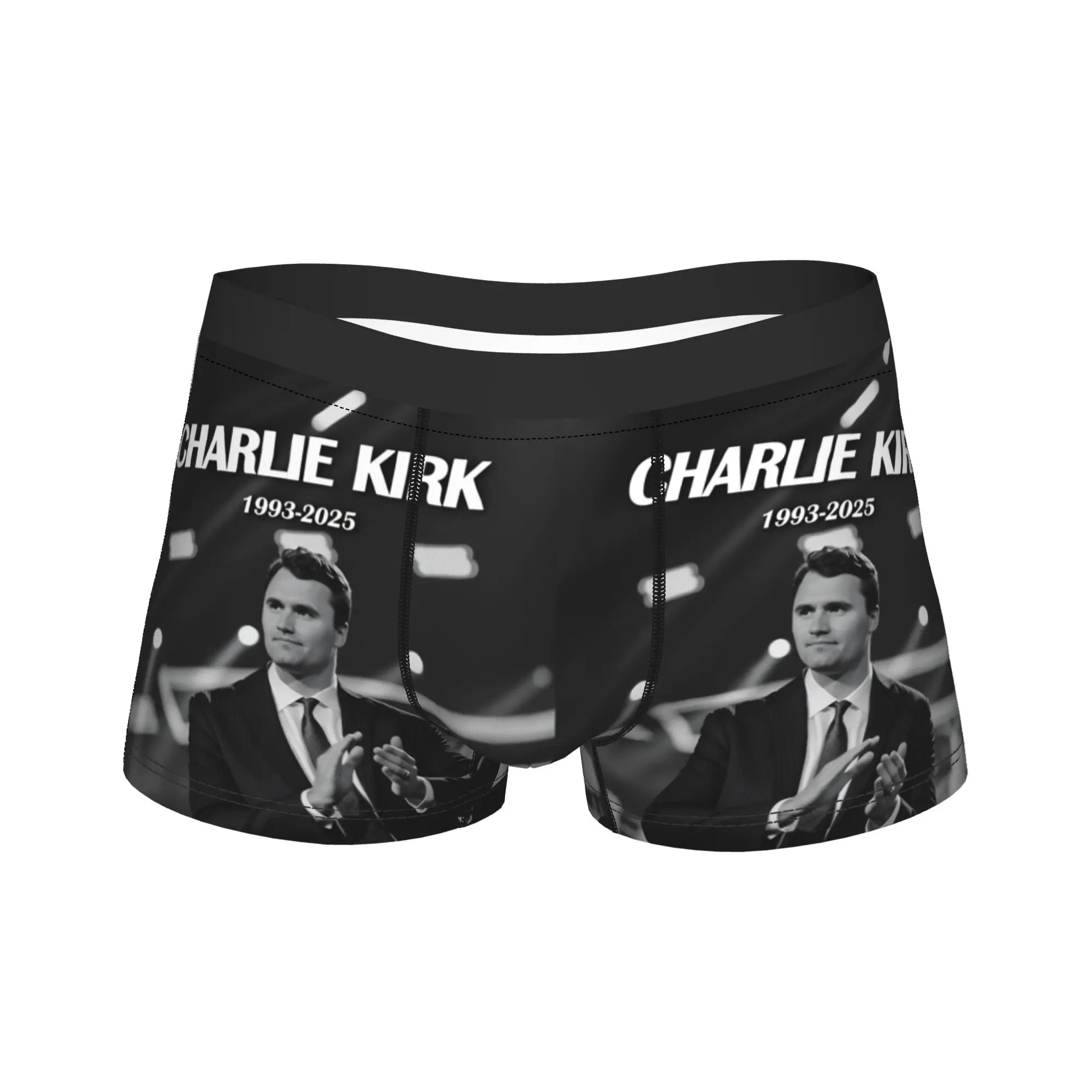 

Rest in Peace Charlie Kirk Legends Boxershorts Pouch Underwear High Quality Shorts Briefs Comfortable Male Panties Plus Size