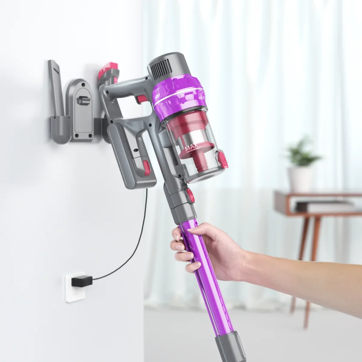 BOCO G10 Purple 10000Pa Home use Cleaner 140W Clean Dust Telescopic Tube Stick Cyclone Vacuum Cleaner Cordless vacuum cleaner