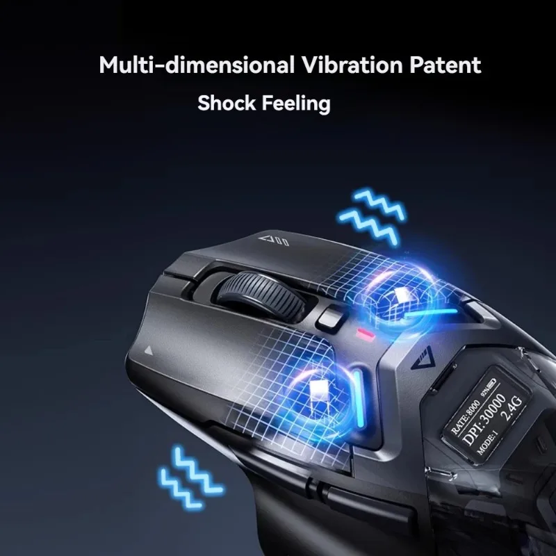 Inphic IN9 Ultra Gaming Mouse 2.4gWireless Vibration Feedback 8K Return Rate 30000DPI PAW3950 Custom Ergonomic Performance Mouse